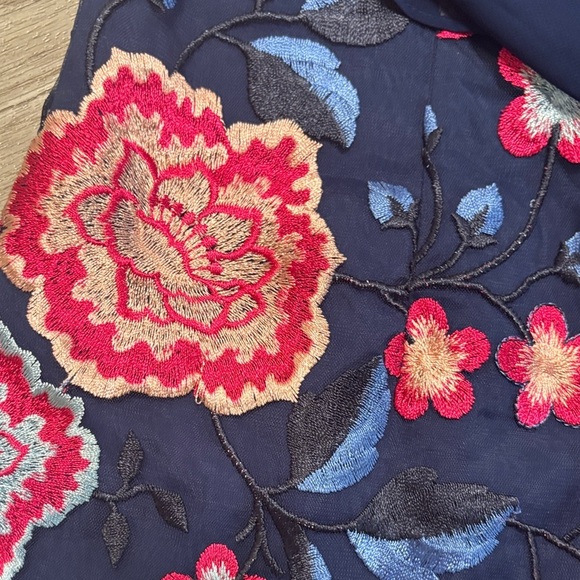 Aidan Mattox Navy and Pink Floral Dress - Picture 5 of 5